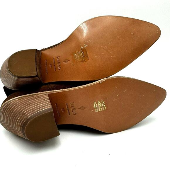 BA&SH Women's US 8 EU‎ 39 Claudia Brown Suede Leather Ankle Bootie Pointed Toe - Picture 5 of 7